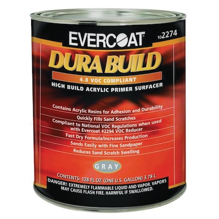Evercoat Dura Build Acrylic Primer Gray Gallon 102274